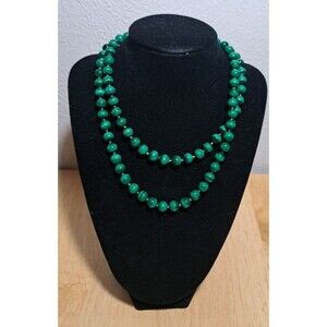Malachite 15"3/4 Beaded Necklace